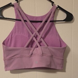 Lulumelon Lavender Cross-Back Sports Bra